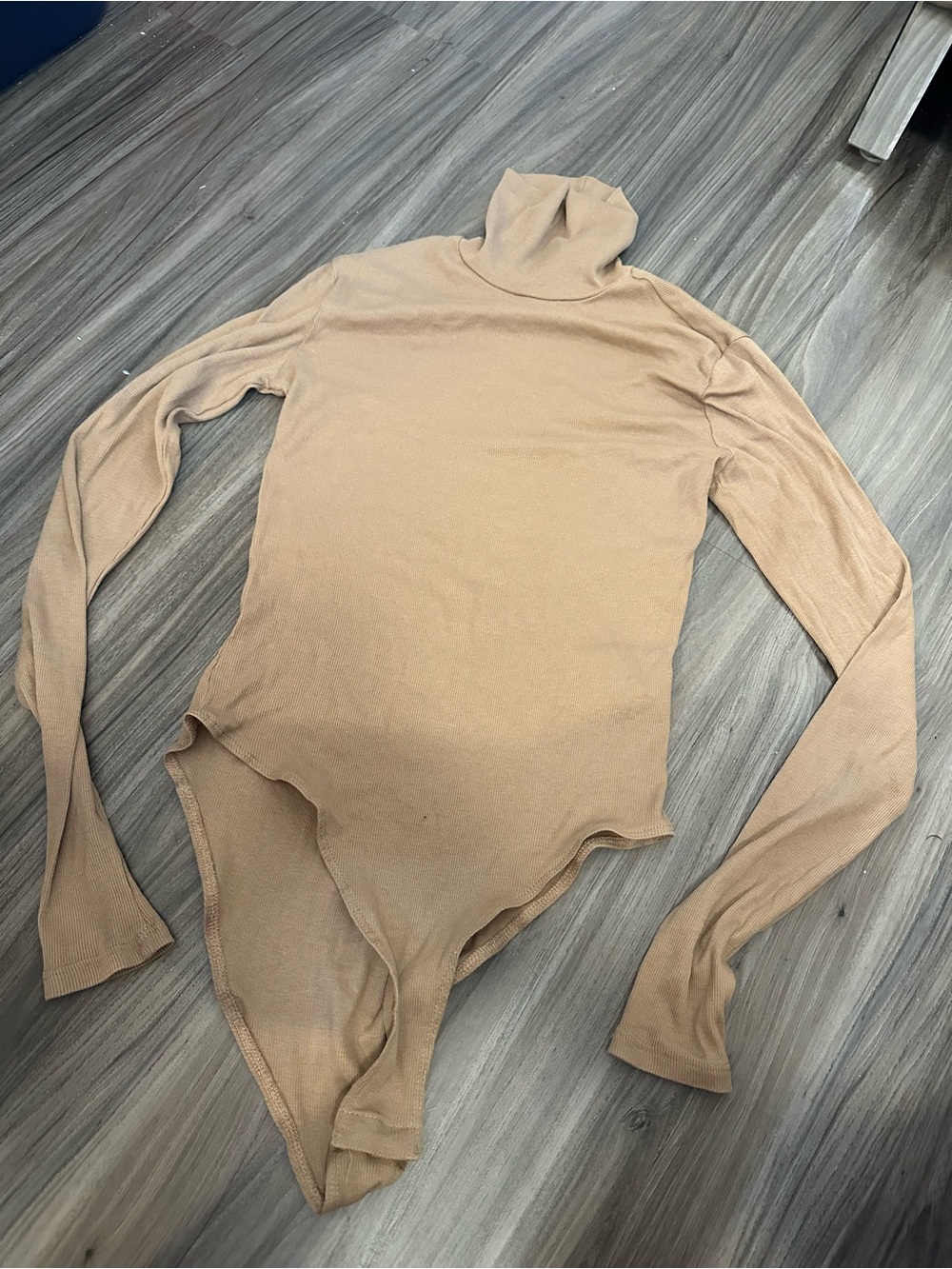 H&M Beige Turtleneck Bodysuit